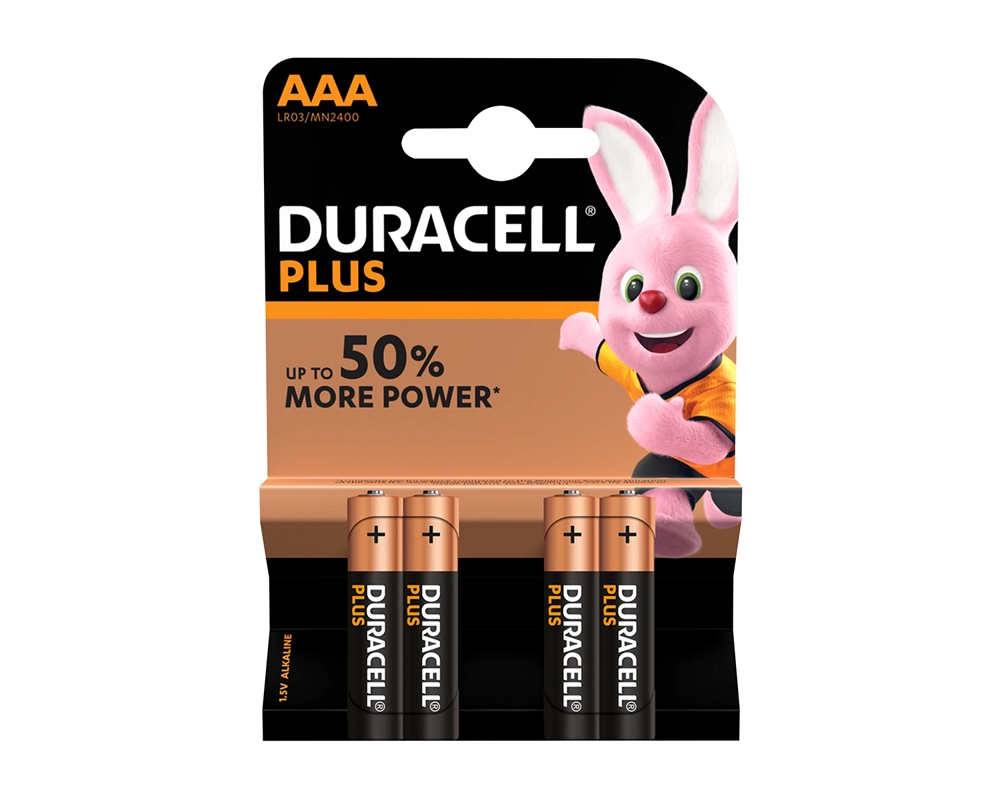 Duracell AAA Batteries 4 x AAA (LR03) 1.5V Regin Products Ltd