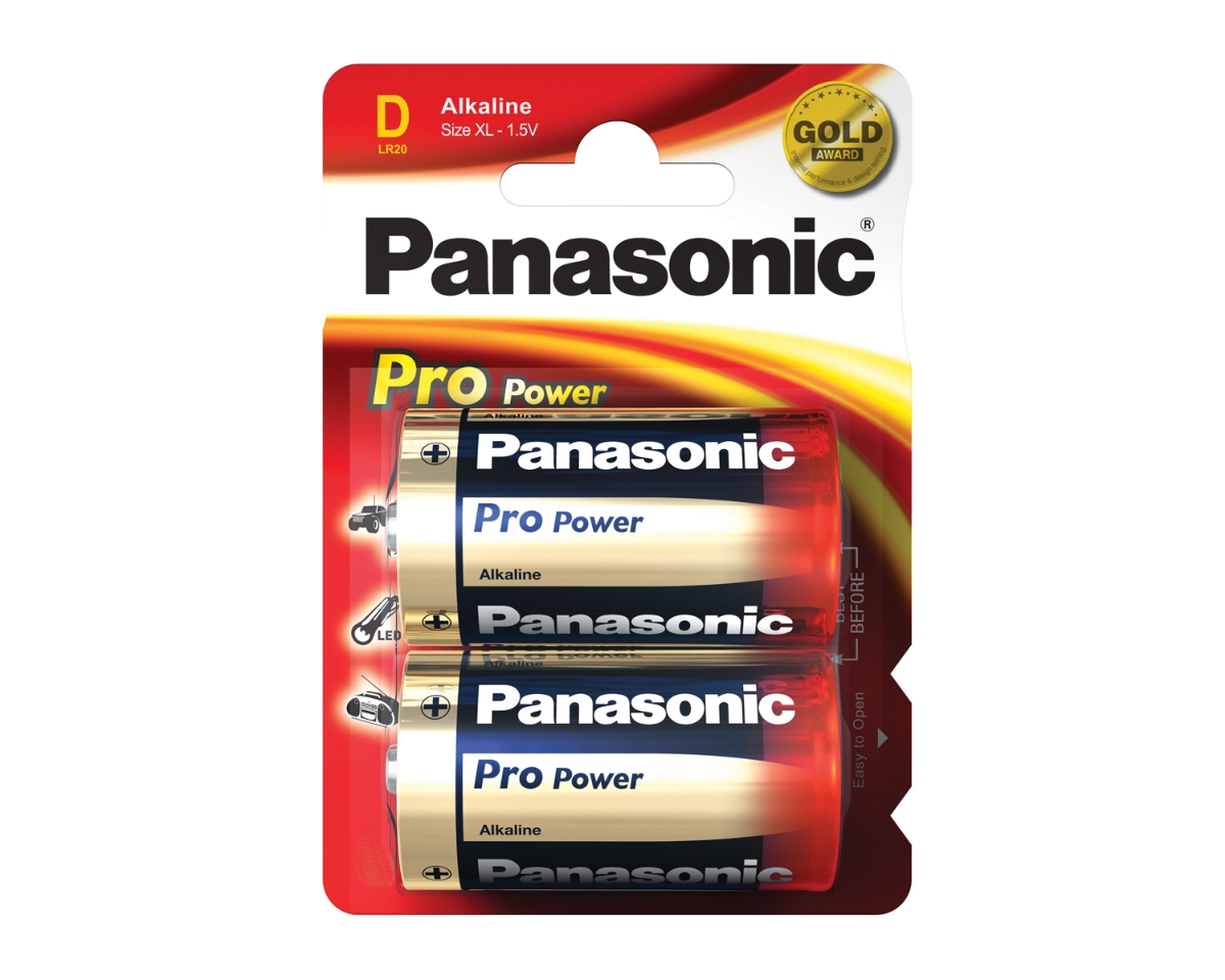 Panasonic Alkaline Batteries 2 x D (LR20) 1.5V Regin Products Ltd