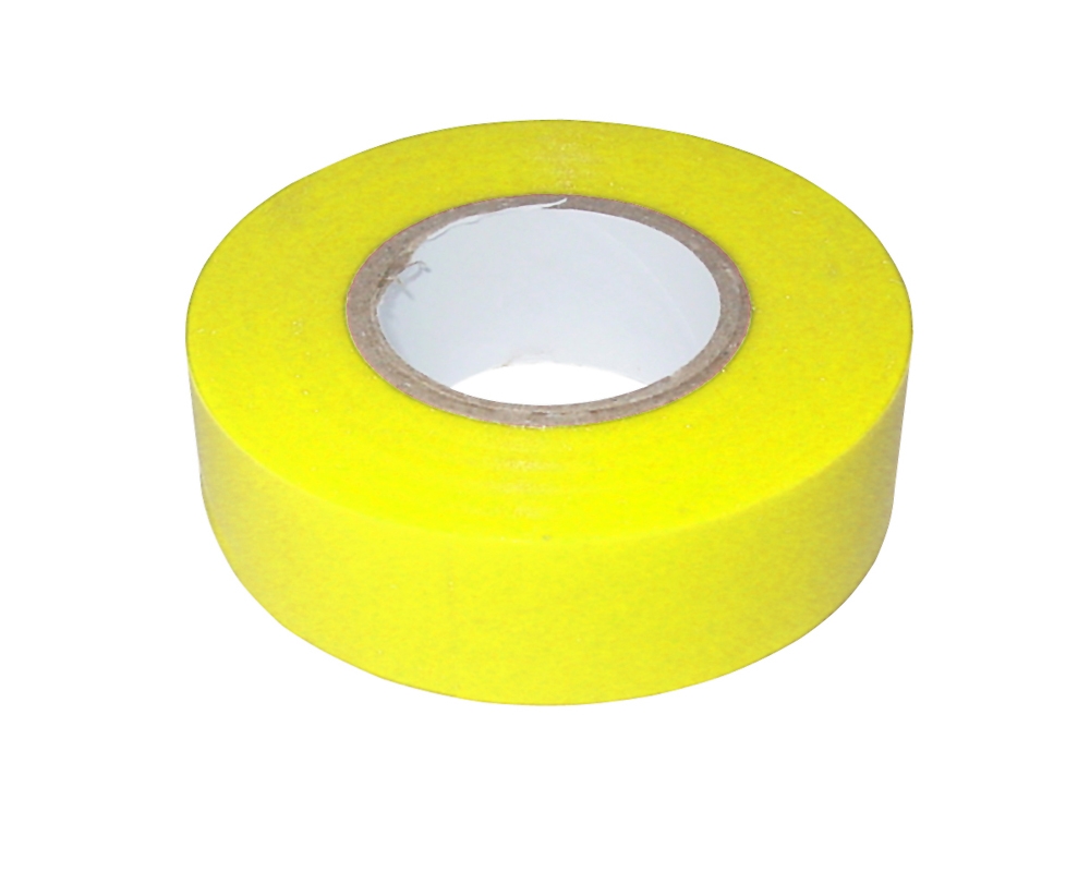 PVC Insulation Tape 20m Yellow Regin Products Ltd