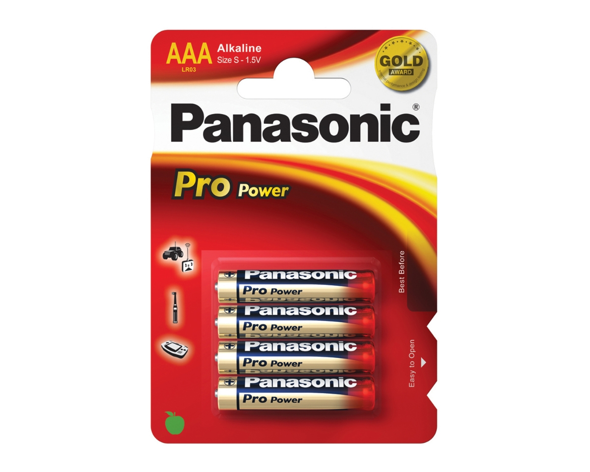 Panasonic Alkaline Batteries 4 x AAA (LR03) 1.5V Regin Products Ltd